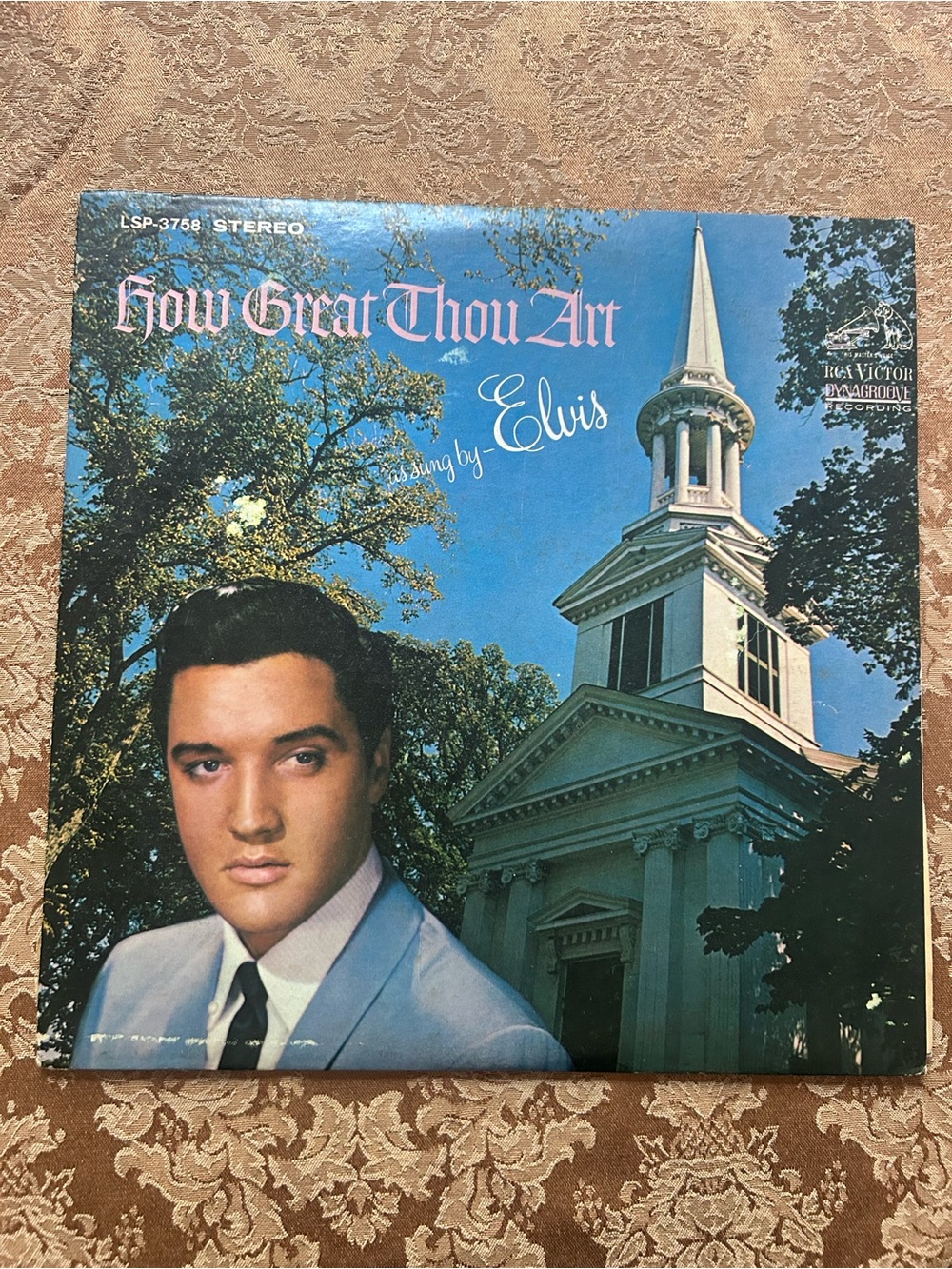 How Great Thou Art Blue Album Cover Art Print